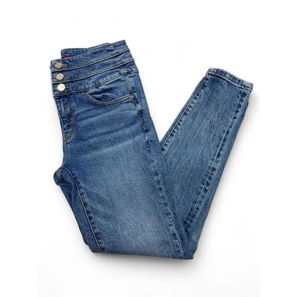 Miss Sixty Women's Jeans Blue Attack Cropped High Waisted Button Up Denim 26